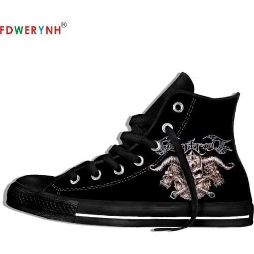 Men Walking Shoes High Top Canvas Shoes Finntroll Band Most Influential Metal Bands Of All Time Lightweight Shoes For Women Men