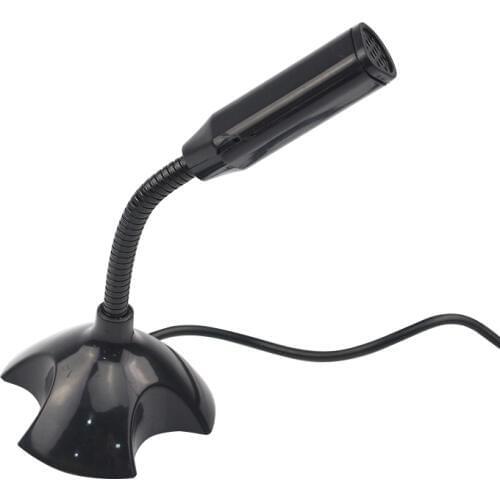 USB Desktop Microphone 360 Adjustable Microphone Support Voice Chatting Recording Mic for PC with a USB port