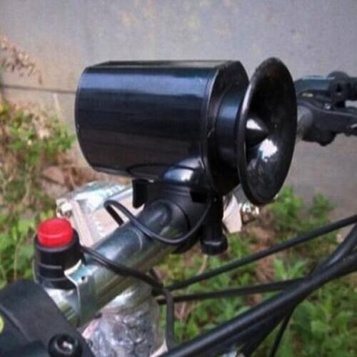 New Arrival Waterproof Black 6Sounds Ultra-loud Electronic Bicycle Bell Bike Horn Siren Accessories 1PC