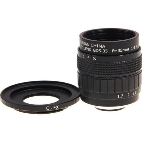 Fujian 35mm F1.7 CCTV TV lens+C Mount for Fuji Fujifilm X-E2 X-E1 X-Pro1 X-M1/T1