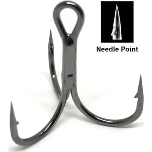 OBSESSION Treble hook 10pcs/bag Treble Fishing Triple Hook Carbon Steel Barbed Super Sharp Triple Hooks Sea fishing Accessories