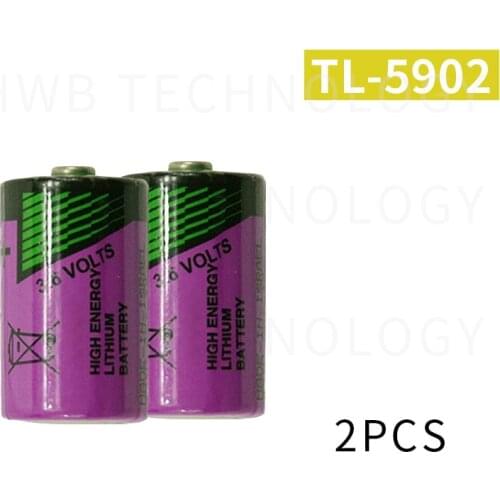 2pc Original New TADIRAN TL-5902 1/2AA ER14250 SL350 3.6V 1/2 AA PLC Lithium Battery Free Ship