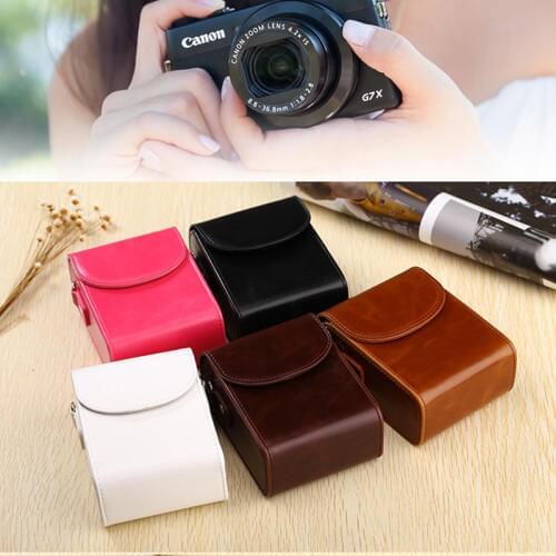 PU Leather Digital Camera Bag Shoulder Case For Samsung WB350F WB500 WB550 WB700 WB800 WB850F WB150F WB151 WB200F WB250F WB280F