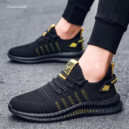 JIEMIAO Fashion Running Shoes Comfortable Walking Casual Men Sneakers Outdoor Breathable Non-slip Men Sport Shoes Size 39-48