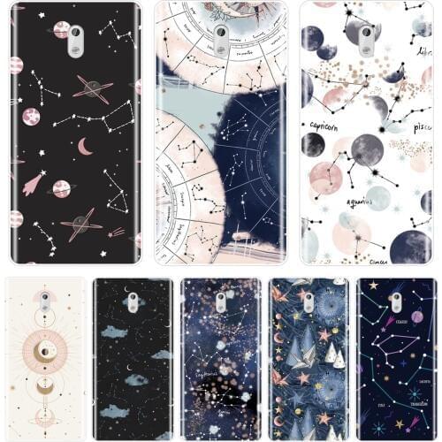 Back Cover For Nokia X6 7 Plus Soft Silicone Art Star Space Constellation Moon Abstract Phone Case For Nokia 1 2 3 5 6 8