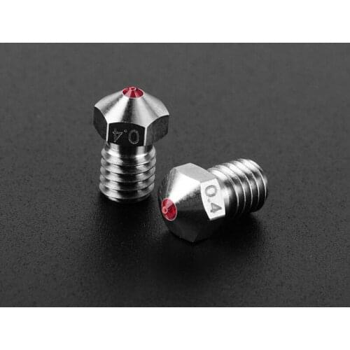 0.4MM E3D V6 Titanium alloy Ruby nozzle hotend high temperature Compatible with PETG ABS PEI PEEK NYLON filament 3d priner parts