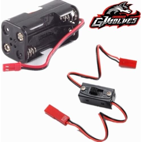 1/10 1/8 RC On/Off Switch JST Connector 6V Receiver box RC light Nitro power box battery box RC FS JLB HSP Car Airplanes boat