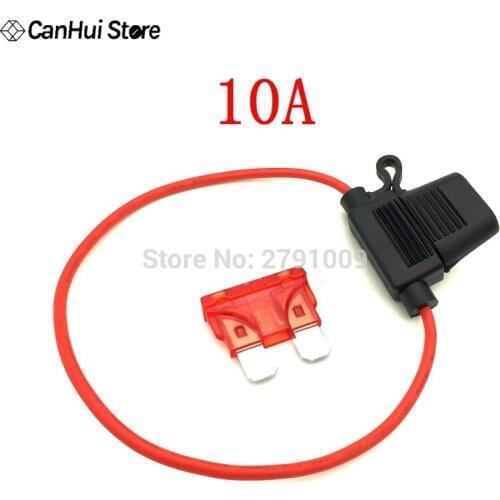 1PCS Waterproof Power Socket Medium-sized Blade Fuse Box Socket + Fuse 2A 3a 7.5A 5A 10A 15A 20A 25A 30A Optional