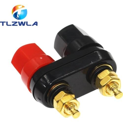 10pcs Banana plugs Couple Terminals Red Black Connector Amplifier Terminal Binding Post Banana Speaker Plug Jack