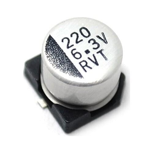 10PCS/LOT SMD Electrolytic Capacitor 6.3V/220uF 6.3*5.4MM 6.3V 220UF