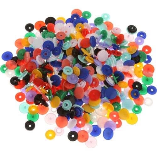 100Set No Sewing Resin Snap Buttons Fasteners Poppers DIY Clothes Craft T3/T5/T8