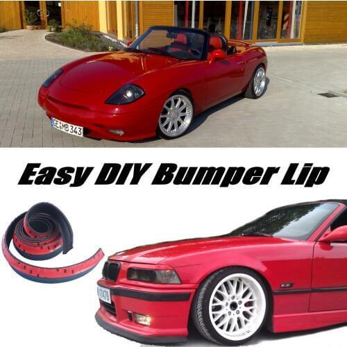 Bumper Lip Deflector Lips For Fiat Barchetta Front Spoiler Skirt For Car View Tuning / Body Kit / Strip
