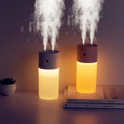 2 Nozzles Wireless Air Humidifier Portable Aroma Diffuser 2000mAh Battery Rechargeable Humidificador Essential Oil Humidificador