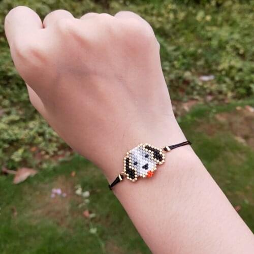 FAIRYWOO Animals Cute Bracelets For Kid Gifts Lover Friendship Bracelet Delica Handmade Jewelry Women Adjustable Rope Bracelets