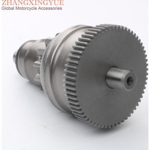 Scooter Starter Motor Clutch Gear for Vespa Zip Bimodale fast Raider Rst Sp Eu 50 Liberty Moc 50cc 14T/63T 82531R 100254670 2T