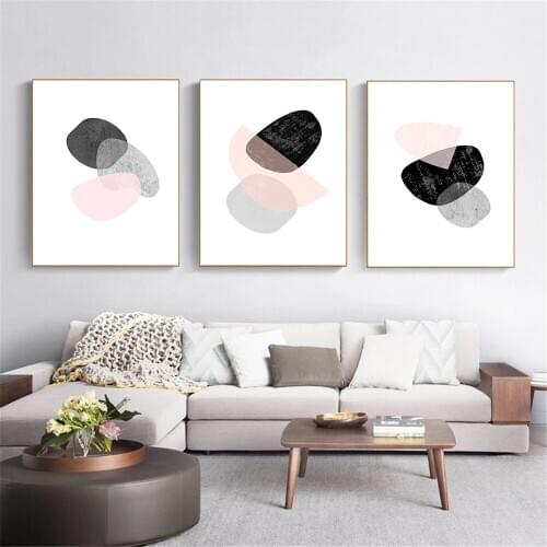 Nordic Style Geometry Graph Painting Poster Abstract Pattern decorative painting creative canvas unframed decal poster art
