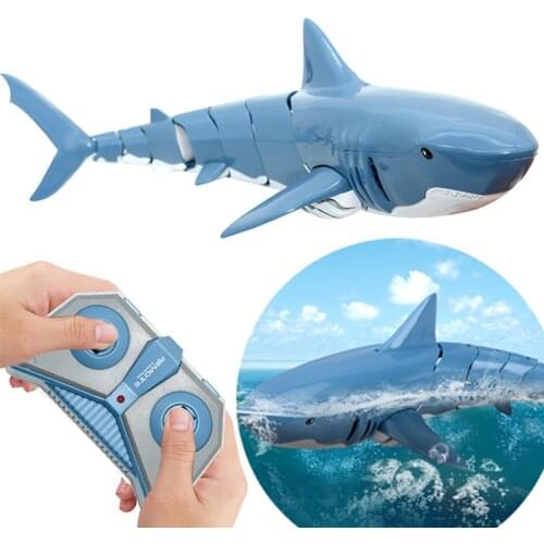 Remote Control Shark Toy Robots RC Animals Electric Sharks Children Kids Toys for Boys Summer Swimming Pool Water Cars Ship Fish