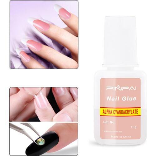 10g Nail Glue With Brush Head To Nails Naturally Easy To Apply Nail Tools Nail Art Beauty Nail Art False Eyelash Adhesive TSLM1