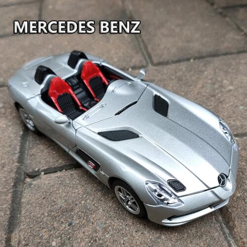 1:32 Benz SLR Roadster Sports Alloy Open Car Model Diecast Metal Toy Car Model Simulation Collection Boys Gift For Childrens Toy