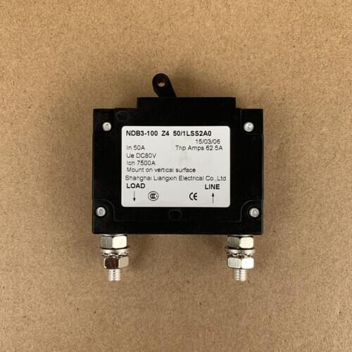 Original new 100% NDB3-100 Z4 50/1LSS2A0 1P 50A DC breaker overcurrent switch