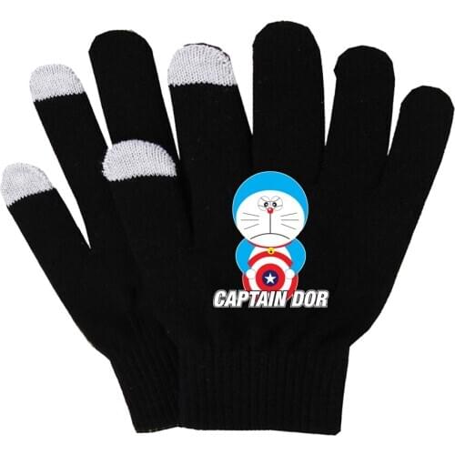 Game Doraemon Gloves woman man finger gloves Cotton Warm Gloves Non-slip Touch Screen Gloves breathe freely gloves