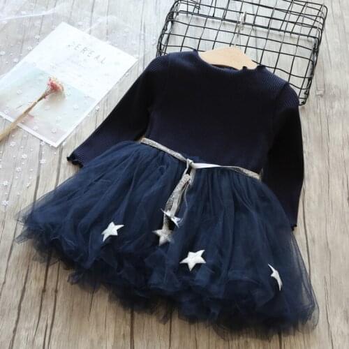 Toddler Girls Princess Dress Winter Long Sleeve Party Tutu Clothes Kids Elegant Wedding Birthday Vestidos Children Casual Wear