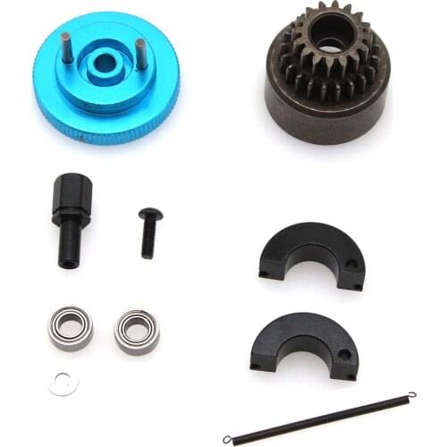 RC 14T / 16T-21T Gear Two Speed Clutch Set Bell Springs Flywheel Bearings Axle Engine Nut For 1/8 1/10 HSP RC Nitro Engine Car
