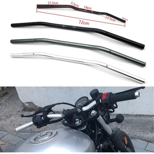 22mm Universal Retro Motorcycle Steering Wheel Handlebar Motocross Vintage Handle Bars For scooter chopper cafe racer pit bike