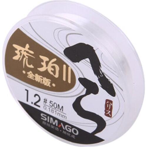 100% Fluorocarbon Leader Fishing Line Tippet 50m /110yd Carbon Leader Line for Lure Sea Rock fishing