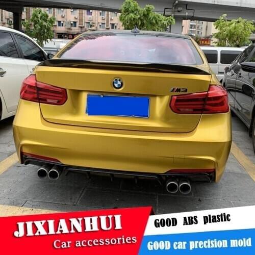 For F30 F35 Spoiler 2012-2017 BMW 3 series 320i 325li 328i Spoiler PSMK ABS plastic Material Car Rear Wing Color Rear Spoiler