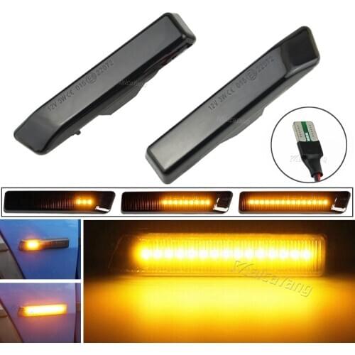 Led Dynamic Turn Signal Light Side Marker Fender Sequential Lamp Blinker For BMW E36 M3 Facelift 1997-1999 X5 E53 1999-2006