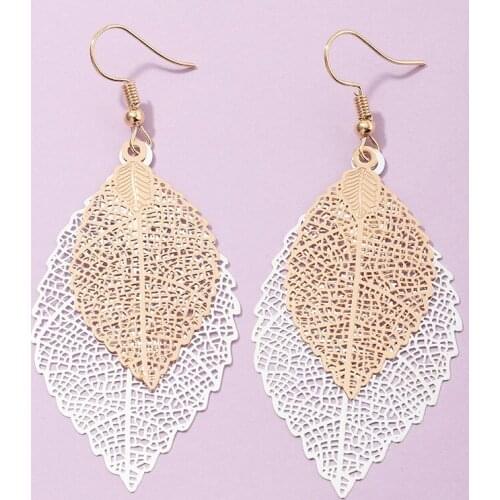 Unique Rainbow Tree Fashion Drop Earring for Women Geometric Leaf Waterdrop Statement Dangle Earrings Jewelry Gifts Dropshipping