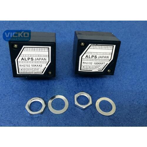 [VICKO] Japan Alps 27-type RH2702 50KAX2 50K 50KA A50K 8PIN with Loudness Potentiometer (switch)