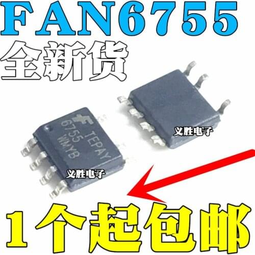 5 pçs/lote FAN6755WMYB FAN6755MYC FAN6755 SOP7