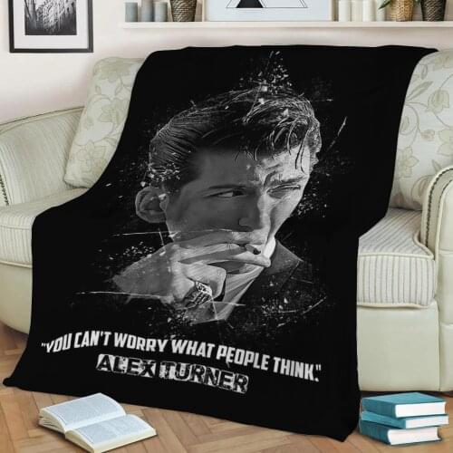 Alex Turner 3D Print Plush Blanket Throw On Sofa Home Decor Soft Warmth Washable Nap Blanket Dropshipping
