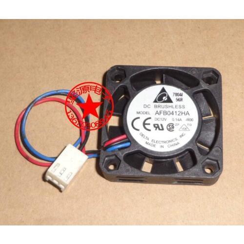 Free Shipping Delta AFB0412HA 4cm 40mm 4010 DC 12V 0.14A mini micro silent quiet computer server case cooler axial cooling fans