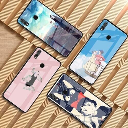 Chihiro Miyazaki hayao anime series Tempered Glass Phone Case For Huawei P20 P30 pro P40 lite Mate 20 30 pro 30 lite