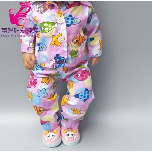 Baby Doll Fleece outfit for 18 inch Doll pink strip cloth and pants Children girl Gifts