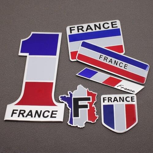 1PCS Car Styling 3D France Flag Emblem Badge Car Stickers Decal For Peugeot Citroen Hyundai BMW KIA Toyota VW Honda Accessories