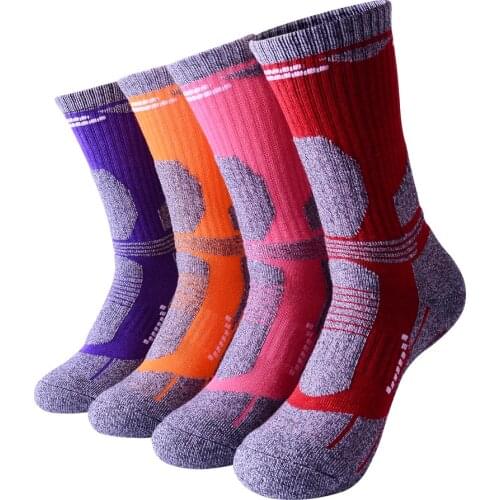 Fonoun Women Sport Socks for Hiking Runing Skiing Climbing Thicken Shock Absorption Breathable FN3322