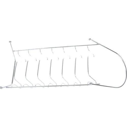 Quality Plate Organizer 7 Slots Chrome Plated Dish Racks Countertop Drying Stand