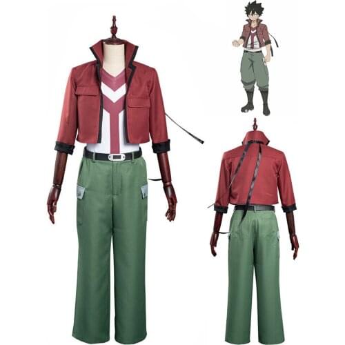 Anime Edens Zero Shiki Granbell Cosplay Costume Suit Tops + Coat + Belt + Pants Clothes For Women Men Halloween Carnival
