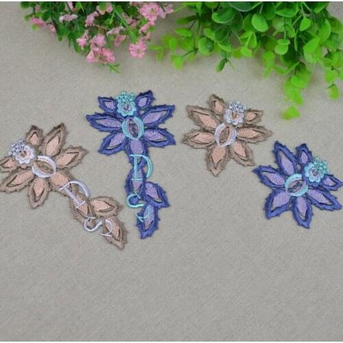 2 Pieces Hot Sale Exquisite Classic Style Embroidery Lace Collar Fake Neckline Lace Applique Sewing Craft