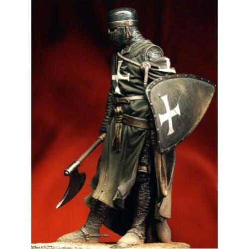 New Unassembled 1/18 90mm Knight Hospitaller, XIII century 90mm Resin Kit DIY Toys Unpainted resin model