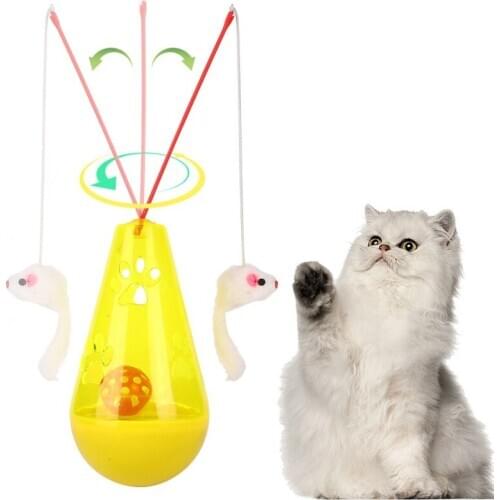 Tumbler Dog Cat Toy Ball Position Detachable Dog Cat Bait Green Teasing Fun Creative Cute Happy Leak Machine Chew Products