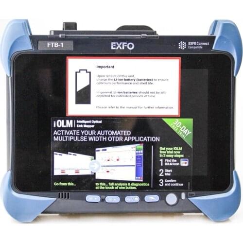 Original NEW EXFO FTB-1 v2-FTB-750C-SM1 SM OTDR Module 1310/1550nm 46/45dB OTDR with SC adpater Touch Screen Multi languages