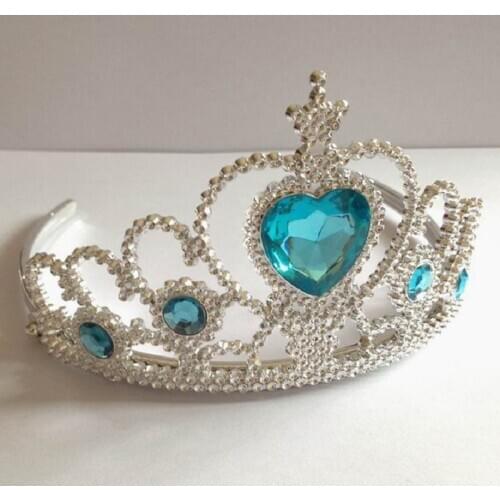 Girls Frozen Anna Princess Crown gloves magic stick Wig braid Snow Queen Children Birthday Christmas Party Cosplay Dress