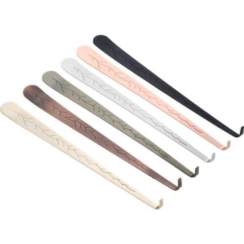 1Pc Stainless Steel Flat Patterns Candle Snuffers Candle Wick Trimmer Cutter Put Out Extinguisher Hook Candle Accessories 20cm