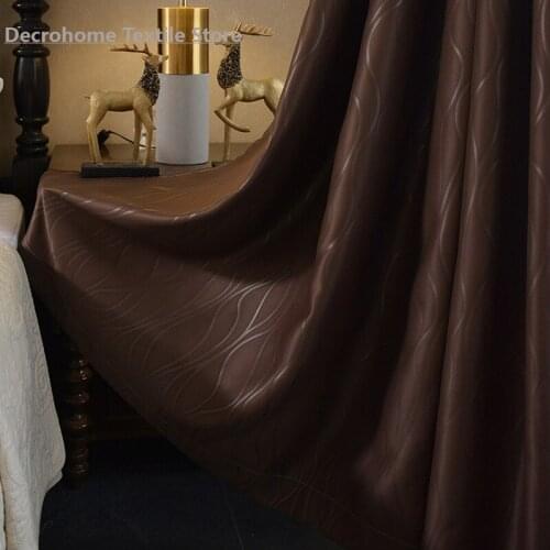 Full Blackout Custom Finished Curtain Living Room Bedroom Floor-to-ceiling Windows Sun-proof and Heat-insulating Simple Curtains