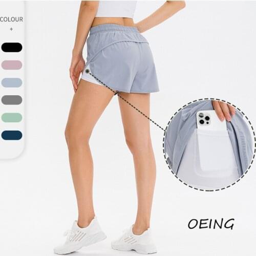 Yoga Shorts Plus Size Pockets Gym Clothing 2021 Women Shorts Fitness Sexy High Waist Track Shorts Women